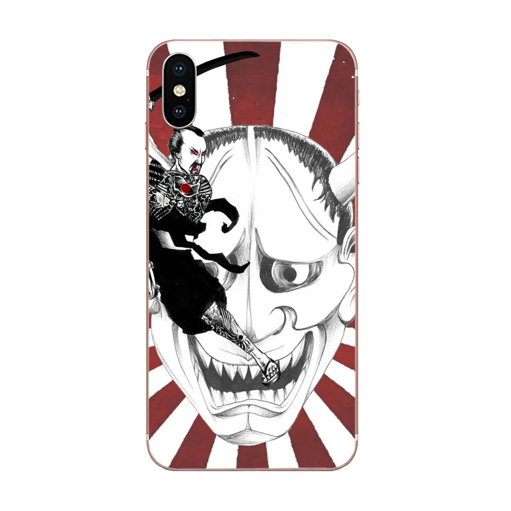 Soft Capa Cover Case For Huawei P7 P8 P9 P10 P20 P30 Lite Mini Plus Pro Y9 Prime P Smart Z 2018 2019 Japanese Tattoo Hannya Mask | Мобильные