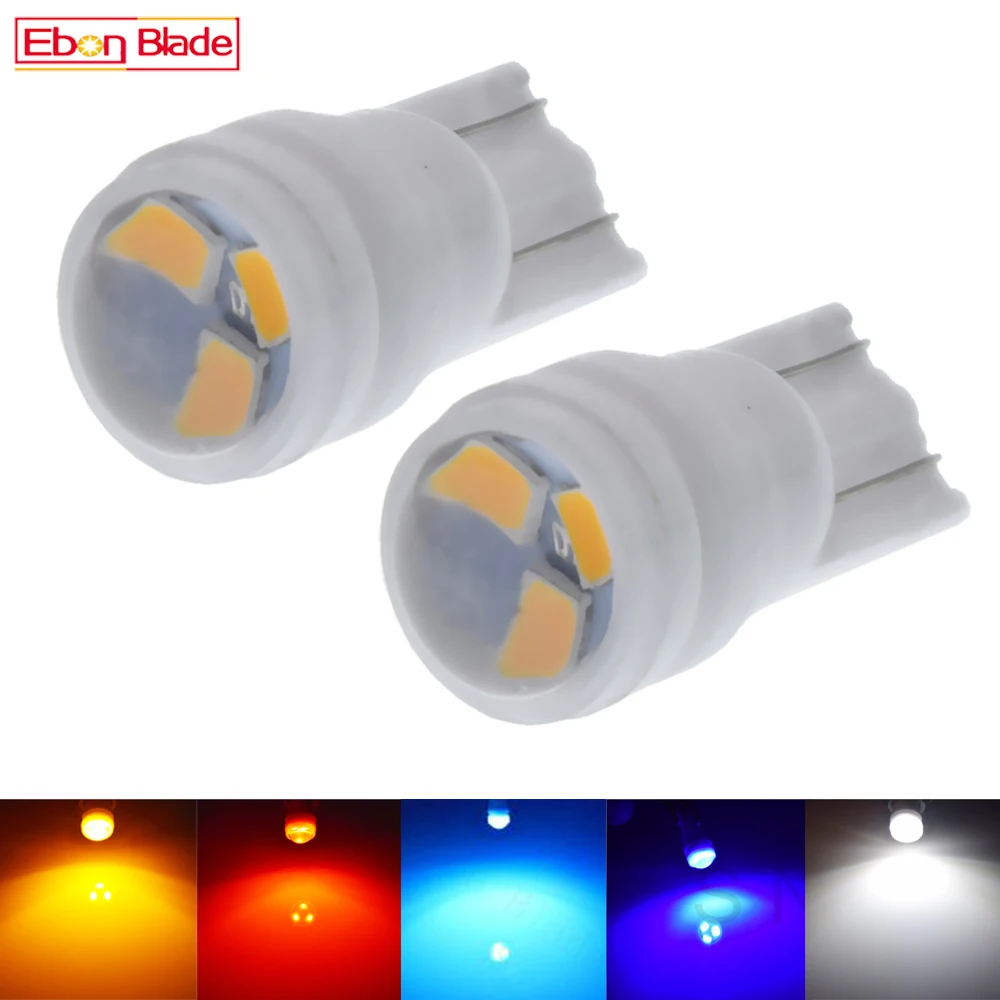2/4 шт T10 LED W5W Габаритные фонари для автомобиля поворотные номерные знаки свет