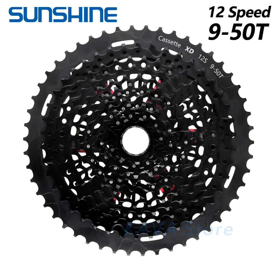 Ультралегкая кассета Sunshine freewheel для горного велосипеда 11s 12 Скоростей 9-50t xd 375 г