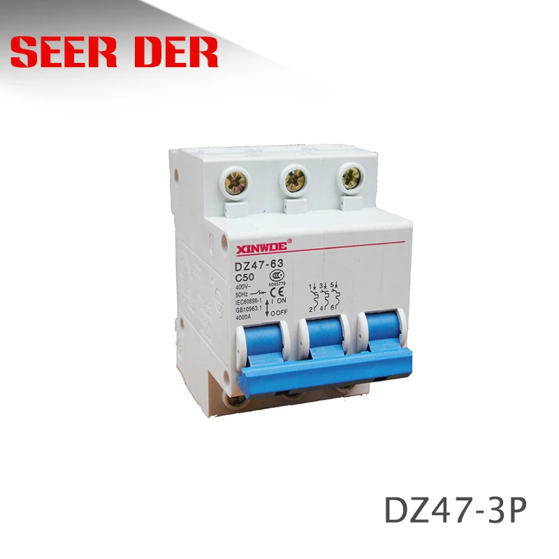 Автоматический выключатель 6A 10A 16A 20A 25A 32A 40A 50A 63A 80A 100A 3P 230V 220V|Автоматические