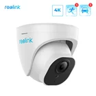 Умная IP-камера Reolink 4K 8MP PoE, уличная купольная инфракрасная камера ночного видения с обнаружением человека и автомобиля, RLC-820A видеонаблюдения