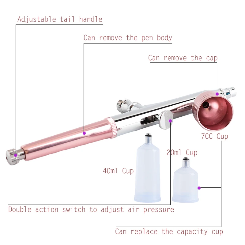 Onnfang бесшумный мини аэрограф компрессор комплект для Красота косметика ногтей