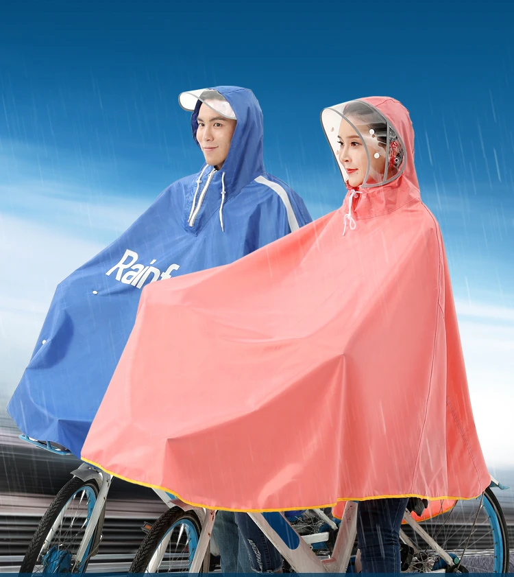 

Открытый велосипедный дождевик Водонепроницаемый модные пончо плащ; Накидка с капюшоном; Защита от дождя Gabardina Mujer пончо BC50YY