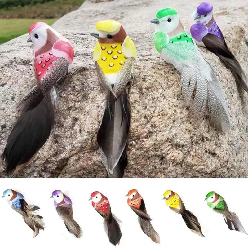 Статуэтка орнамент Красивый сад животных статуи имитация птицы пены дома ручной