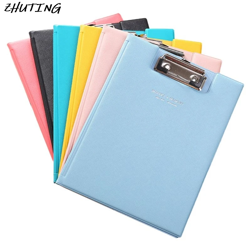

A5 Waterproof Clipboard Writing Pad File Folder Document Holder School Office Stationery Supply Random Color