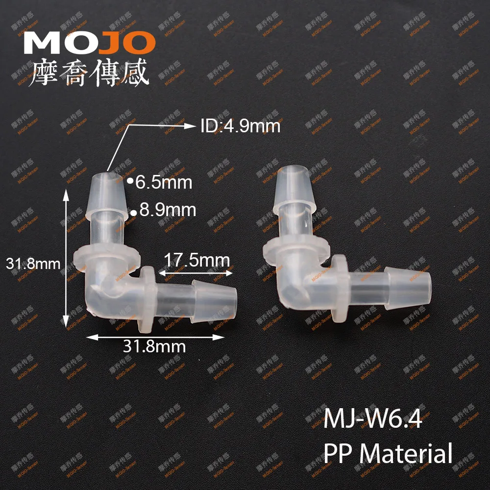 

2020 Free shipping!!MJ-W6.4 Elbow brabed type 6.4mm min out diameter pipe connector (100pcs/lots)