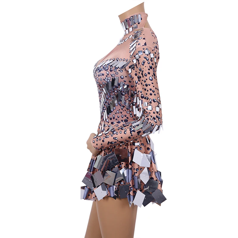 Ночь Вечерние Производительность Рождество певицы Dj танцор одежда блестящие