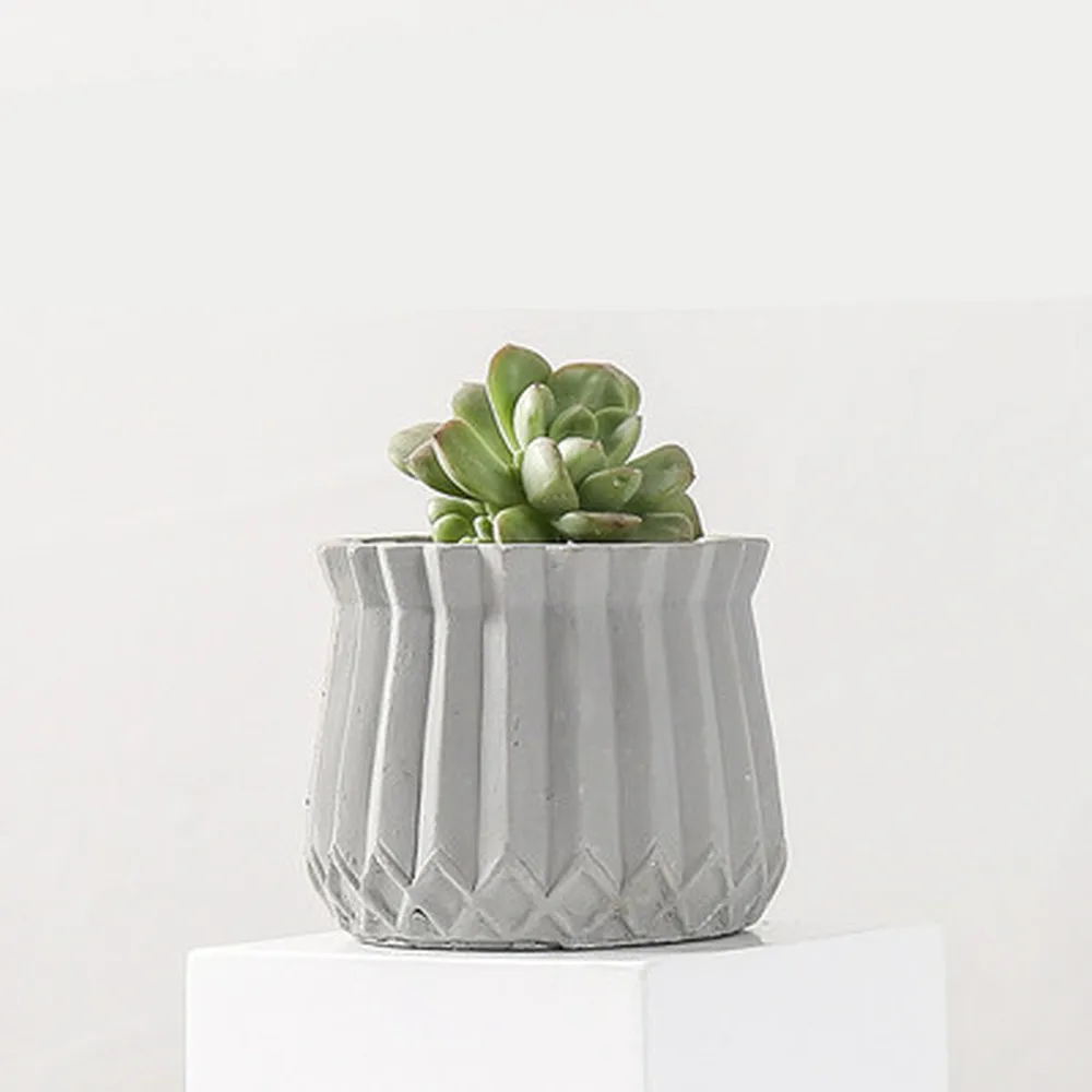 

Creative Cement Silicone Pot Molds Handmade Flowerpot Cement Planter Mould