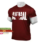 Мужская футболка с 3D-принтом животных, Новое поступление 2021, стильные футболки для спортзала, спорта и улицы, футболки, дышащие топы, брендовые футболки