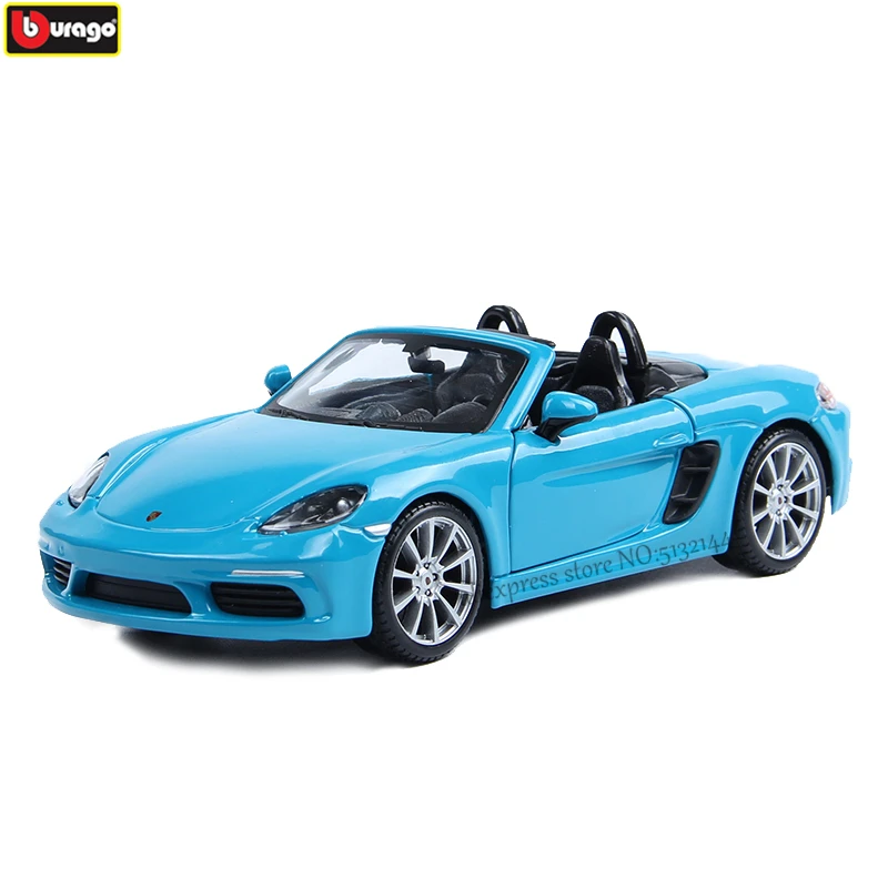 Bburago 1:24 Porsche 718 BOXSTER имитация сплава Модель автомобиля ремесла украшение Коллекция игрушек инструменты подарок