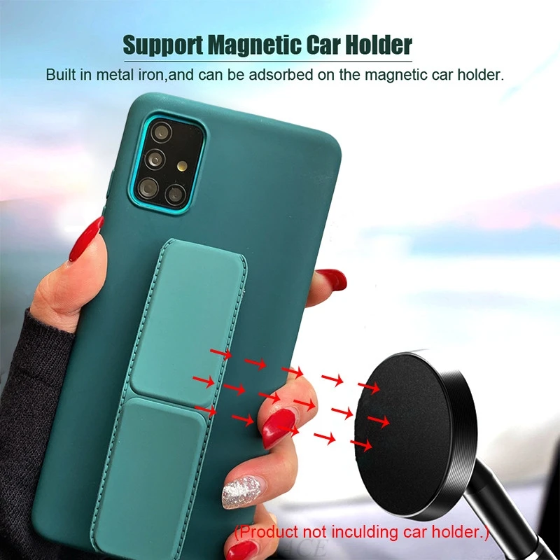 magnetic car holder phone stand silicone case for xiaomi mi poco m3 x3 pro nfc f3 x2 f2 pro pocophone f1 wrist nand back cover free global shipping