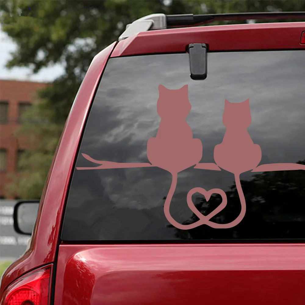 

Lovely Cute Cat Car Sticker Decoration Sticker For Car Side Mirror Rearview Diy Your Own Personalized Car