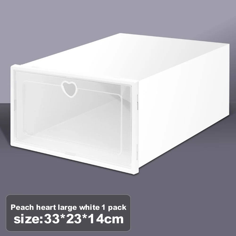 

Foldable Clear Shoes Storage Box Plastic Stackable Shoe Organizer Stackable Stacking Space Saving Master Organizers Dropshipping
