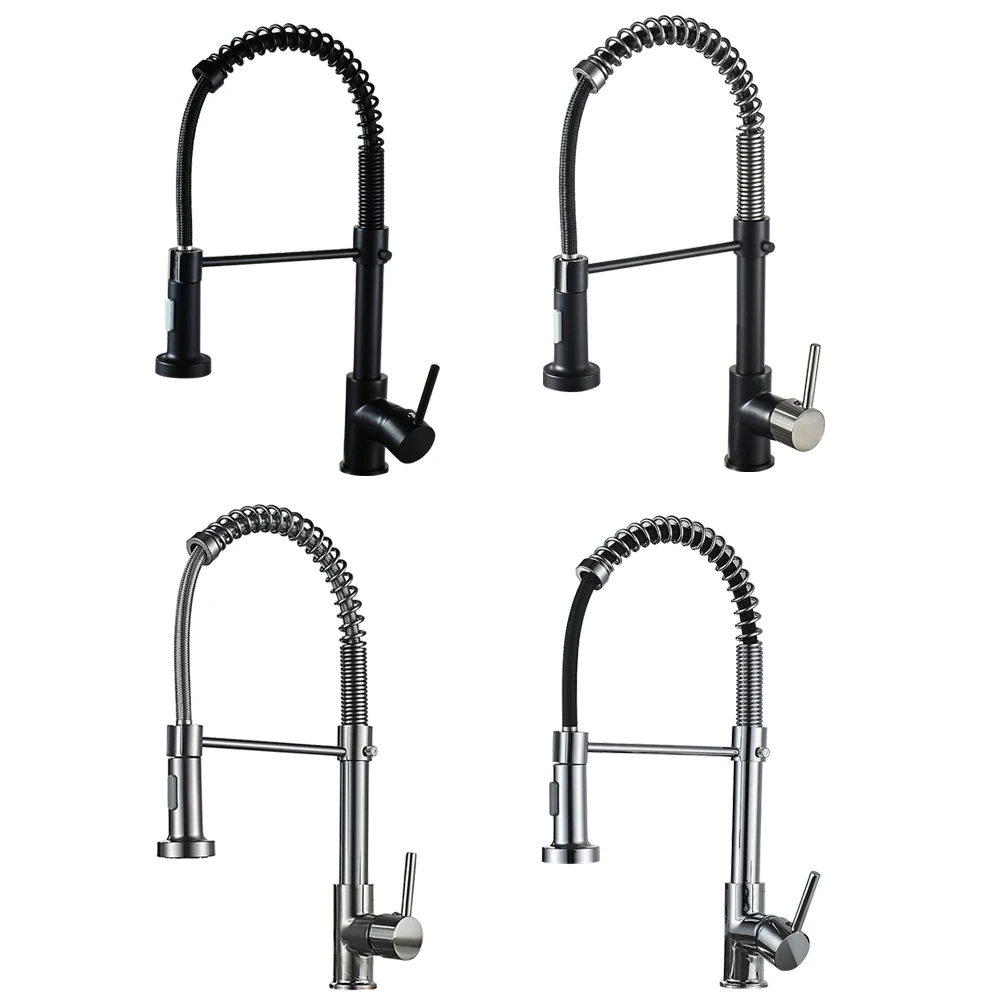 

New Kitchen Faucet Deck Mounted Mixer Tap 360 Degree Rotation Stream Sprayer Nozzle Kitchen Sink Hot Cold Taps dropshipping#20