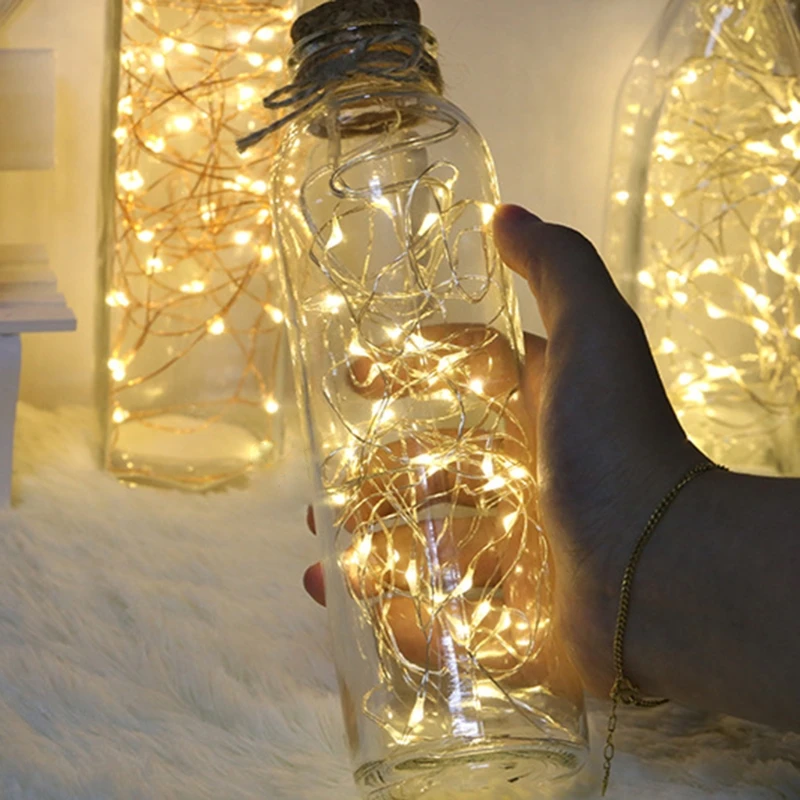 

5/10/20 метр USB Медный провод Сигнальное освещение для Беспроводной дистанционного Управление светодиодный Звезда светильник