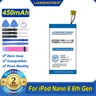 100% Оригинальный LOSONCOER 450 мАч 616-0531 аккумулятор для Apple iPod Nano 6 6-го поколения 8 Гб 16 Гб бесплатные инструменты
