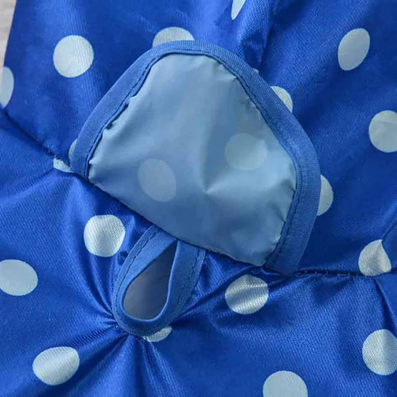 Dozzlor 1 шт. дождевик для собак одежда с капюшоном в синий горошек плащ маленьких и