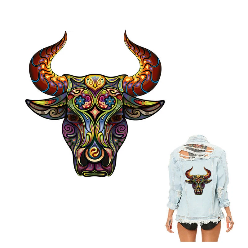 Наклейки теплопередача DIY аксессуары одежда патчи Кошка Лошадь бык животное патч