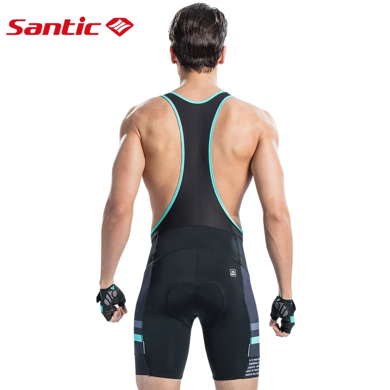 Santic Для мужчин Велоспорт мягкий велотрусы Pro Fit Летние противоударный 4D Pad дорога