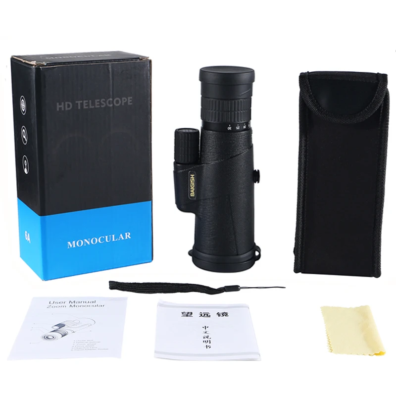 10-30x42 High Zoom Monocular Military Telescope BAK4 Prism Binoculars Big Eyepiece Lens Spotting Scope For Hunting Camping X391B |