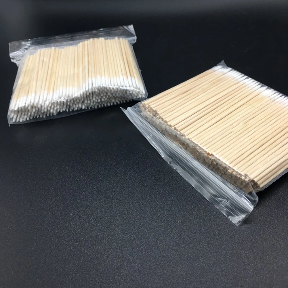 

300pcs Wood Sticks Buds Makeup Disposable Eyelash Extension Tools Permanent Cotton Swab Health Care Cosmetic Ears Cleaning Soft