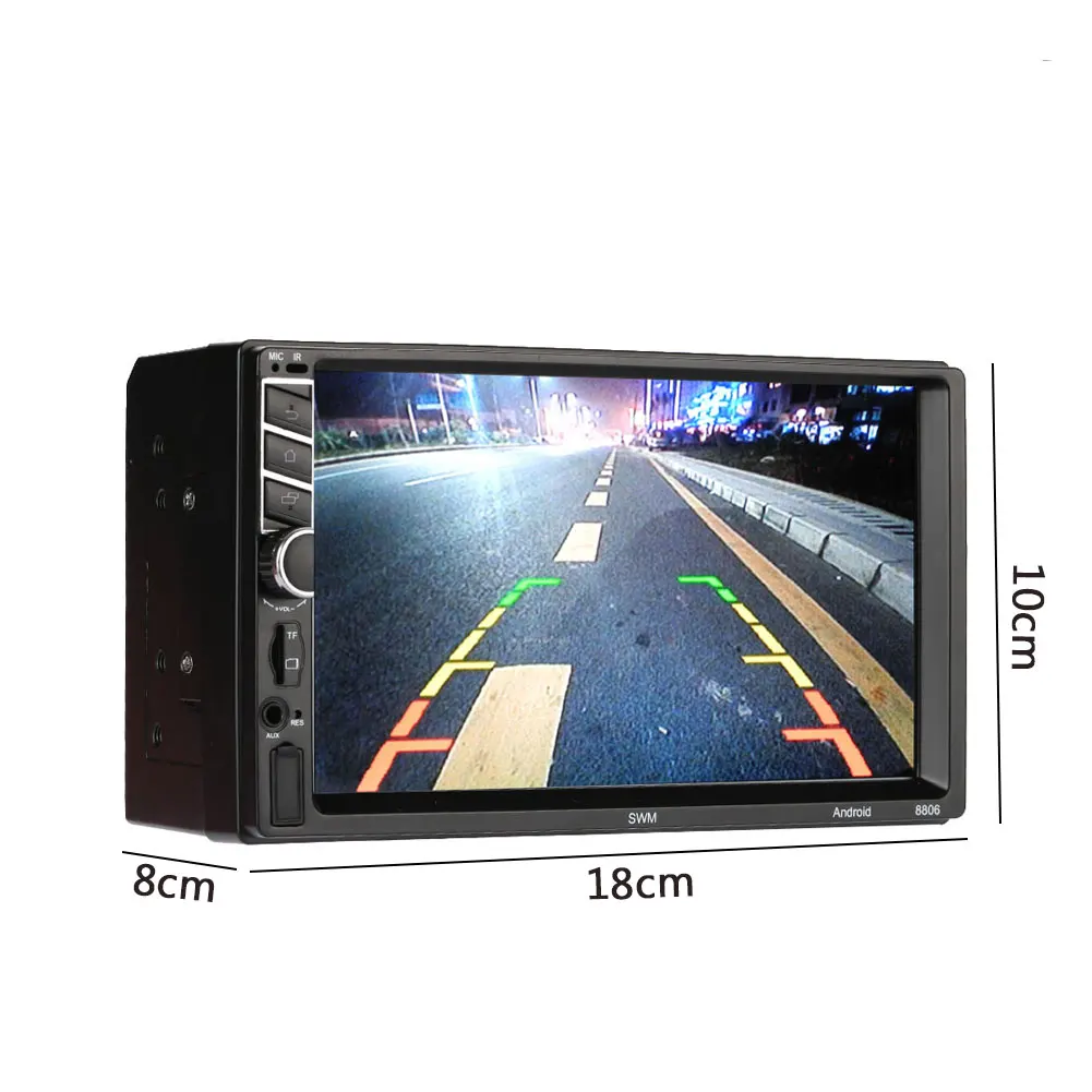 2 Din 7 дюймов автомобиль MP5 TF FM Радио Bluetooth gps навигация Hands-Free сенсорный экран 1 + 16 г