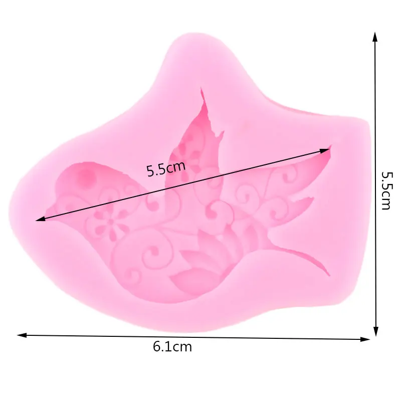3D голубь птицы Силиконовые формы вечерние кекс Topper инструменты для украшения
