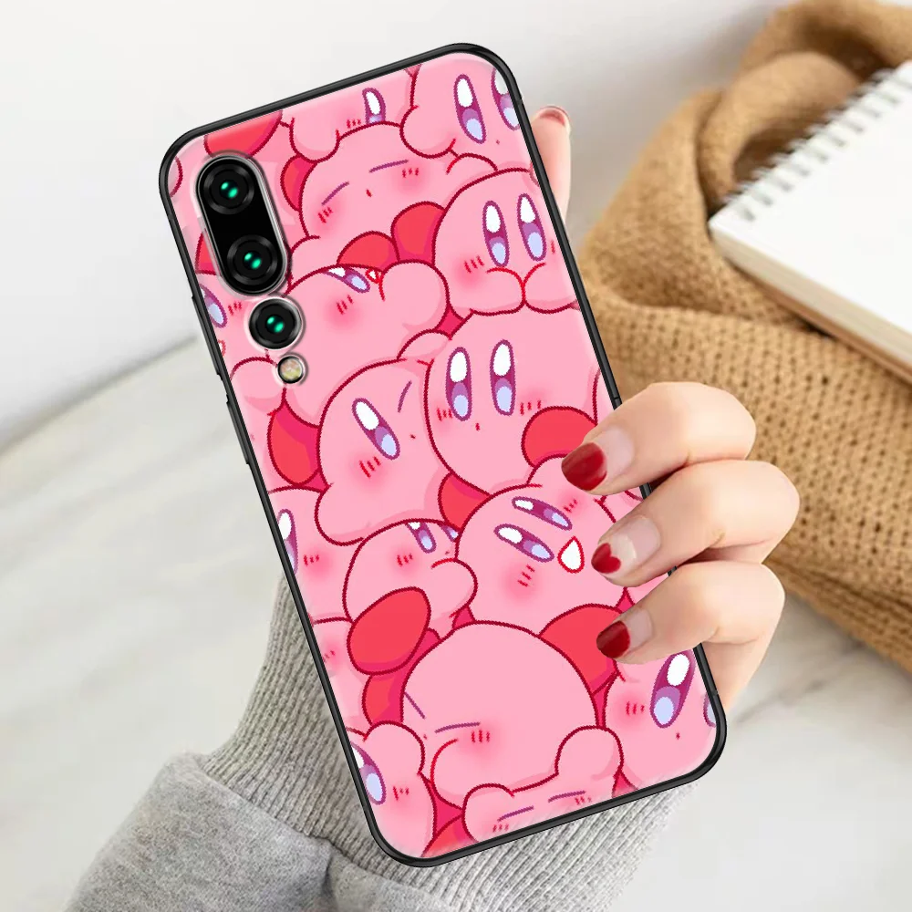 

Cute Kirbies Cartoon Phone case For Huawei P Mate P10 P20 P30 P40 10 20 Smart Z Pro Lite 2019 black art funda pretty coque soft
