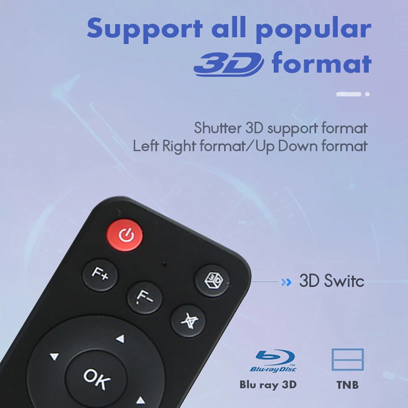 WZATCO T5 мини DLP проектор с разрешением 4K 5G 200 дюймов WI FI Smart Android для домашнего