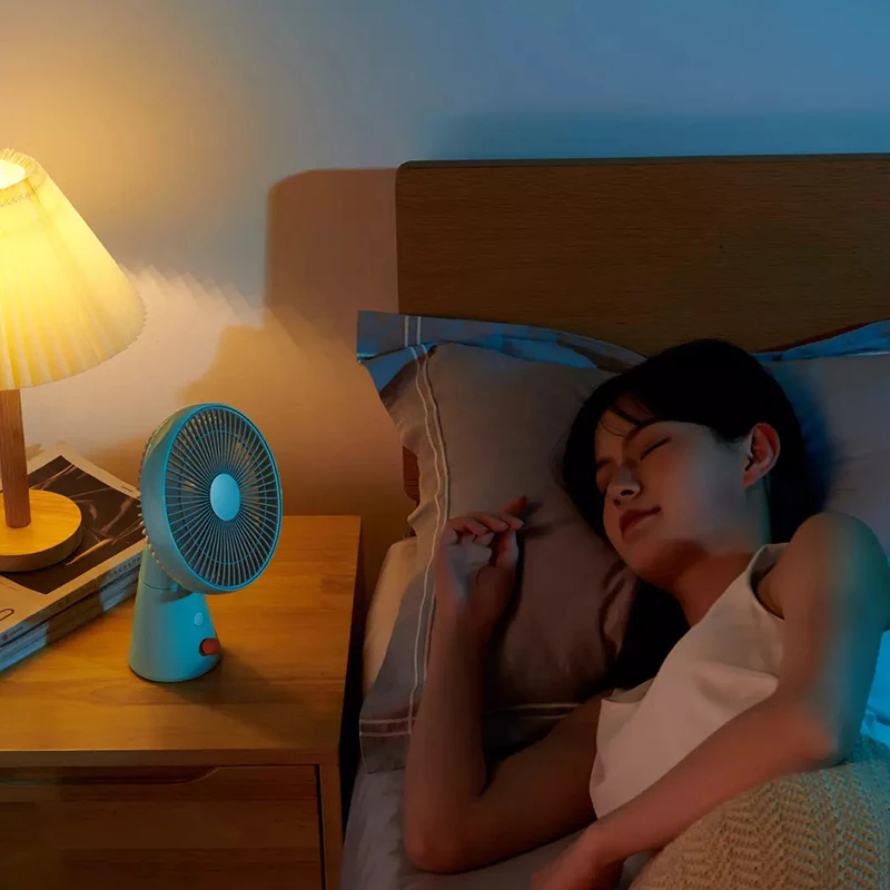 Youpin Desktop Fan 4 Mode Portable Rechargeable Home and Office Low Noise Cooling Electric USB Charging | Электроника