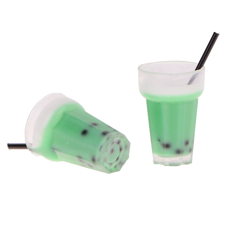 2 шт 1:12 кухня комната еда мини Бутылочки для напитков чай молоко чашка куклы