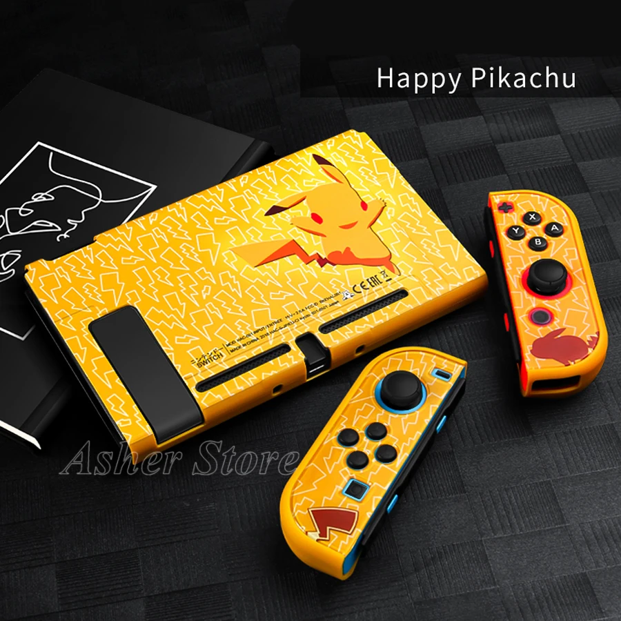10 Nintendo switch шаблон Защитный чехол красочный жесткий корпус+ 4 Аналоговые крышки для nintendo Switch консоли Joy-con аксессуары - Цвет: 10