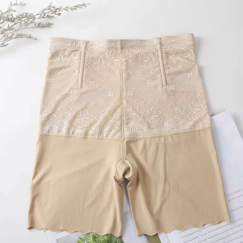 Бесшовные женские утягивающие корректирующие трусики с высокой талией живот