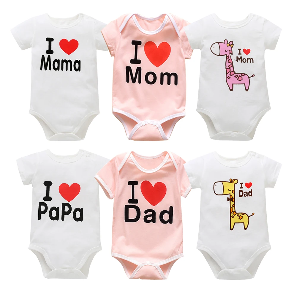 Новинка Одежда для новорожденных с короткими рукавами девочек и мальчиков