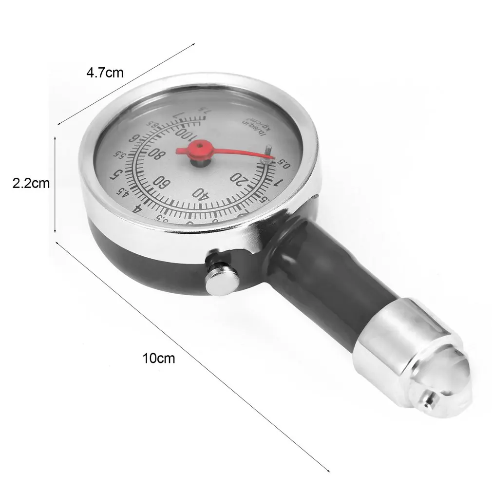 

Black High Precision Car Motor Bike Dial Tire Mini Tire Pressure Gauge Meter Measurement Fetal Pressure Monitor Tools