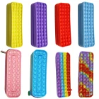 Чехол для карандашей Poppet, Простой сенсорный силиконовый чехол для канцелярских принадлежностей, сумка для хранения детских игрушек