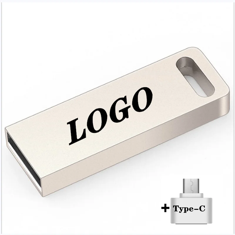 Металлический USB флеш накопитель 2 в 1 4/8/16/32/64 ГБ Usb Type C 0|USB флэш-накопители| |