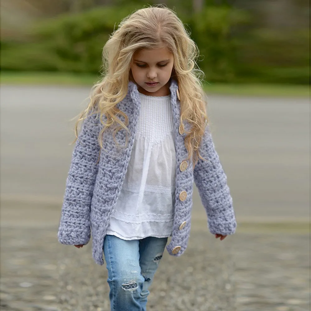 Новинка 2019 года Детский свитер для маленьких девочек сезон осень зима теплый