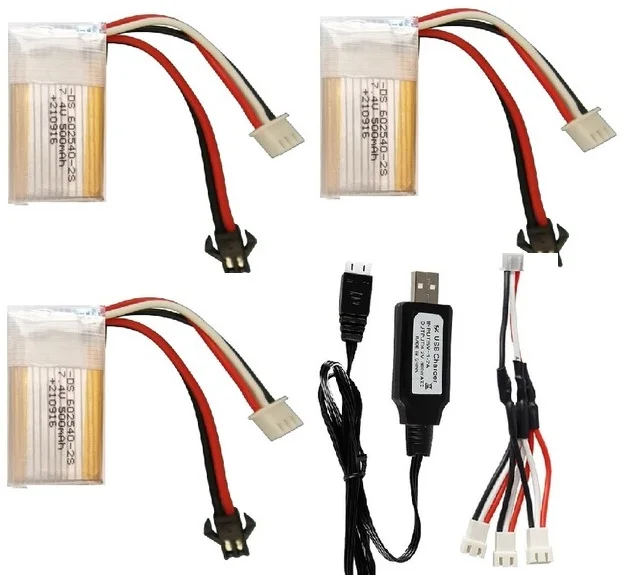 7,4 V 500mah 20C li-po батарея SM для Tak RC Helikopter Ucak bolum rc drone