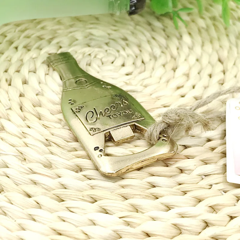 Открывалка для бутылок в форме золотого шампанского идеальный подарок свадебных