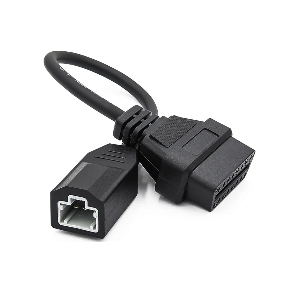 

Подходит для Honda 3-pin к 16-контактный диагностический разъем адаптера OBD2 OBDII кабель адаптера