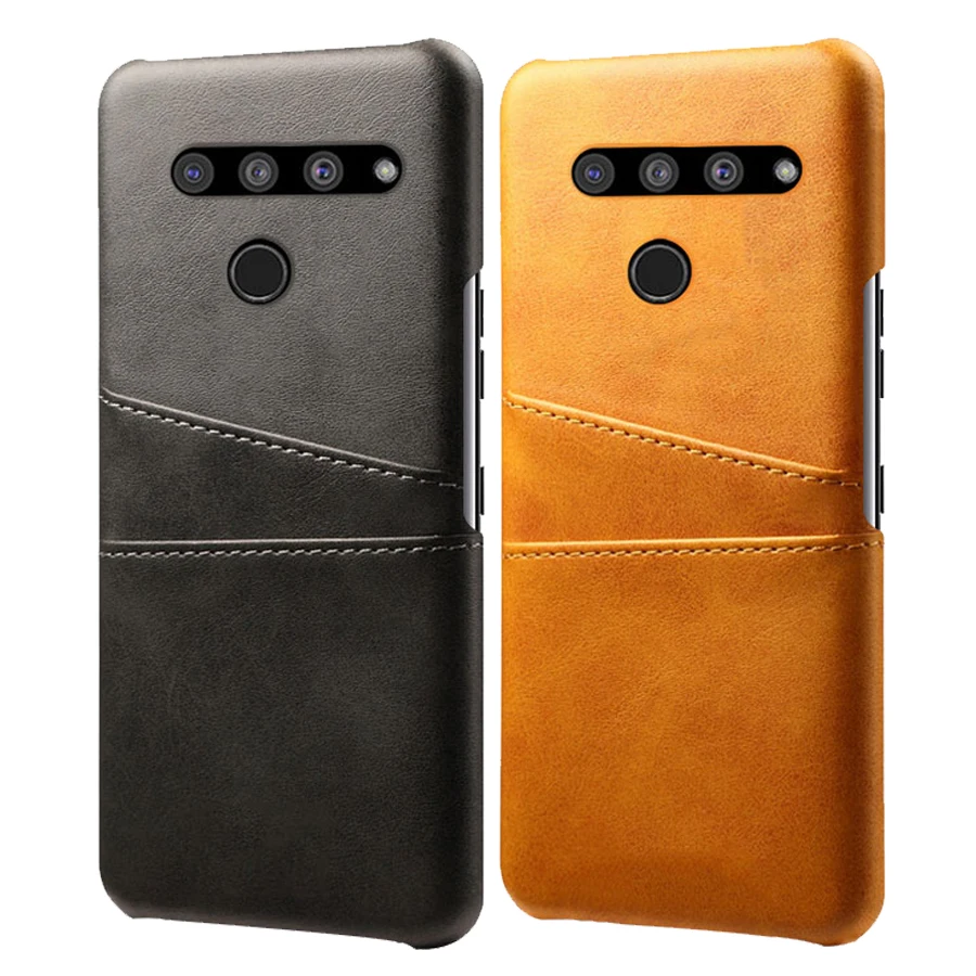 SCK кожаный держатель для карт со слотами чехол s для LG V50 чехол thinq тонкий гибридный жесткий пластиковый чехол для телефона