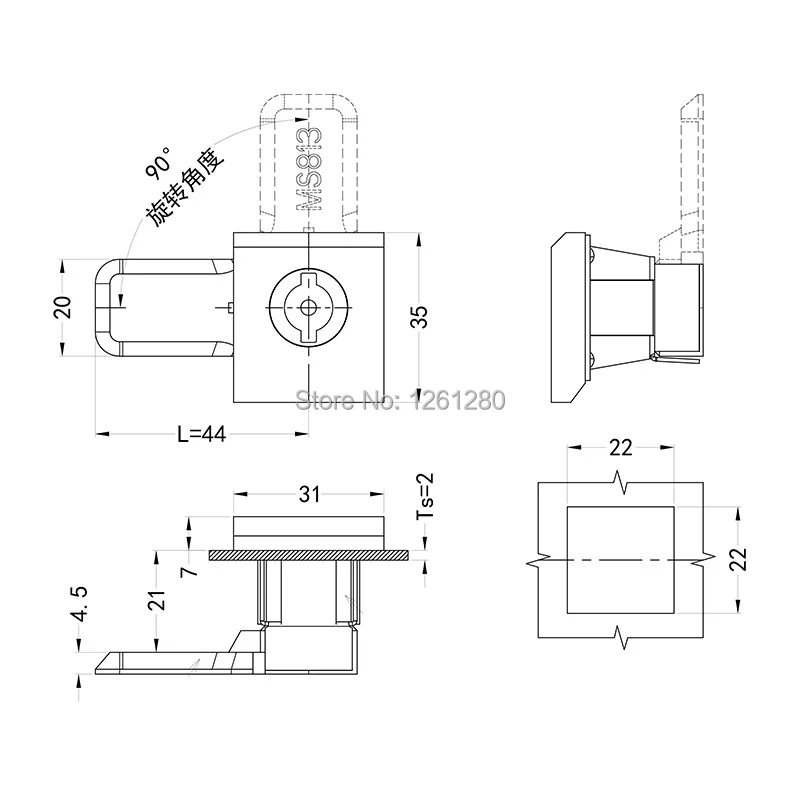 Электронный замок шкафа корпус инструмента переключатель оборудования пожарная