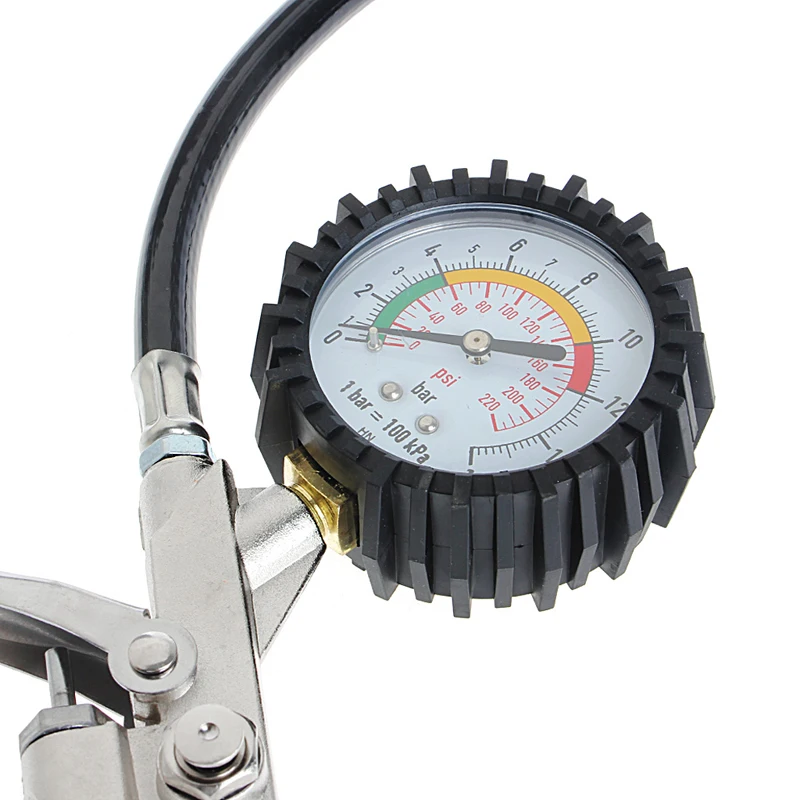 

Car Air Tire Pressure Inflator Gauge Auto Motorcycle Flexible Hose 1XCF