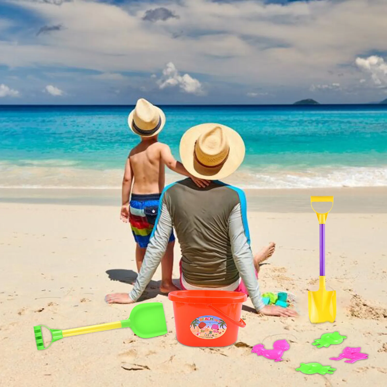 

Beach Children's Toy Castle Bucket Shovel Spade Tool Toy plage juguetes playa beach toys pool