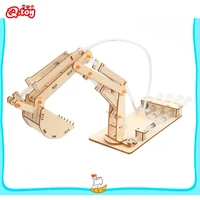 stem toys for children educational science experiment technology toy set diy hydraulic excavator mode puzzle painted kids toys