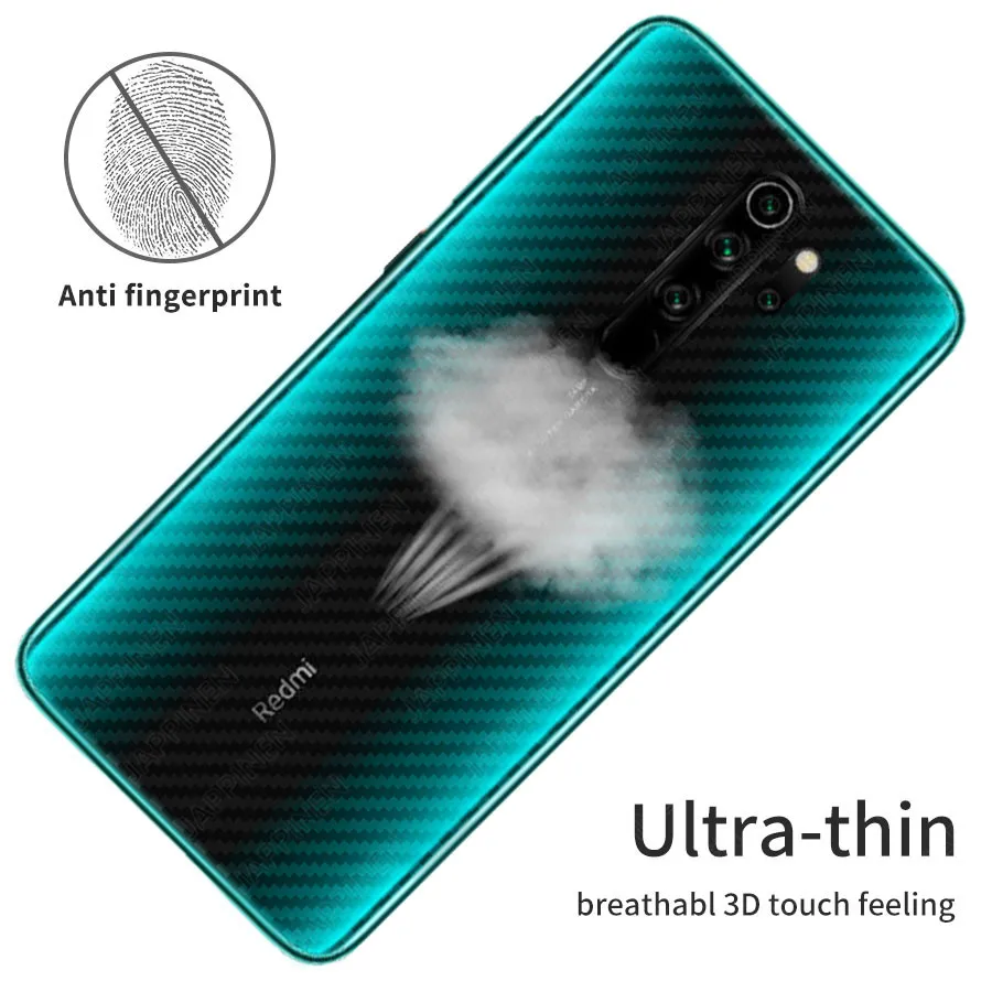 5 шт. Защитная пленка для экрана из углеродного волокна Xiaomi Redmi Note 9 Pro 9S 8 7 6 8T 8A Mi 10 9T