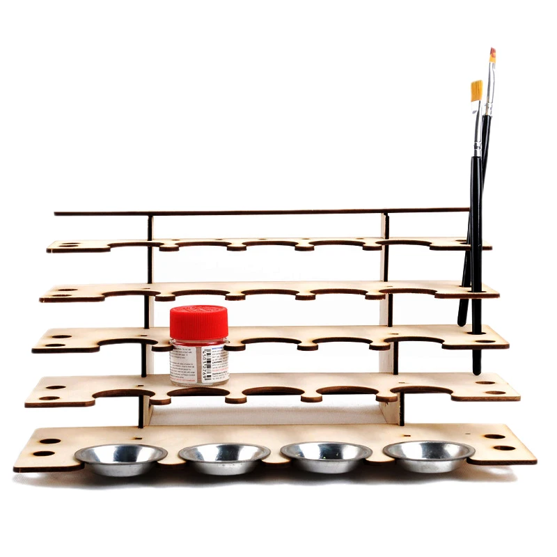 DIY деревянная стойка для краски подставка рисования держатель бутылки с