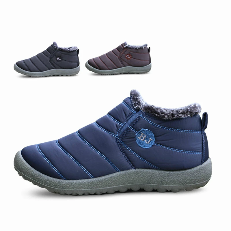 Зимние женские ботинки унисекс Модные повседневные на плоской подошве из хлопка