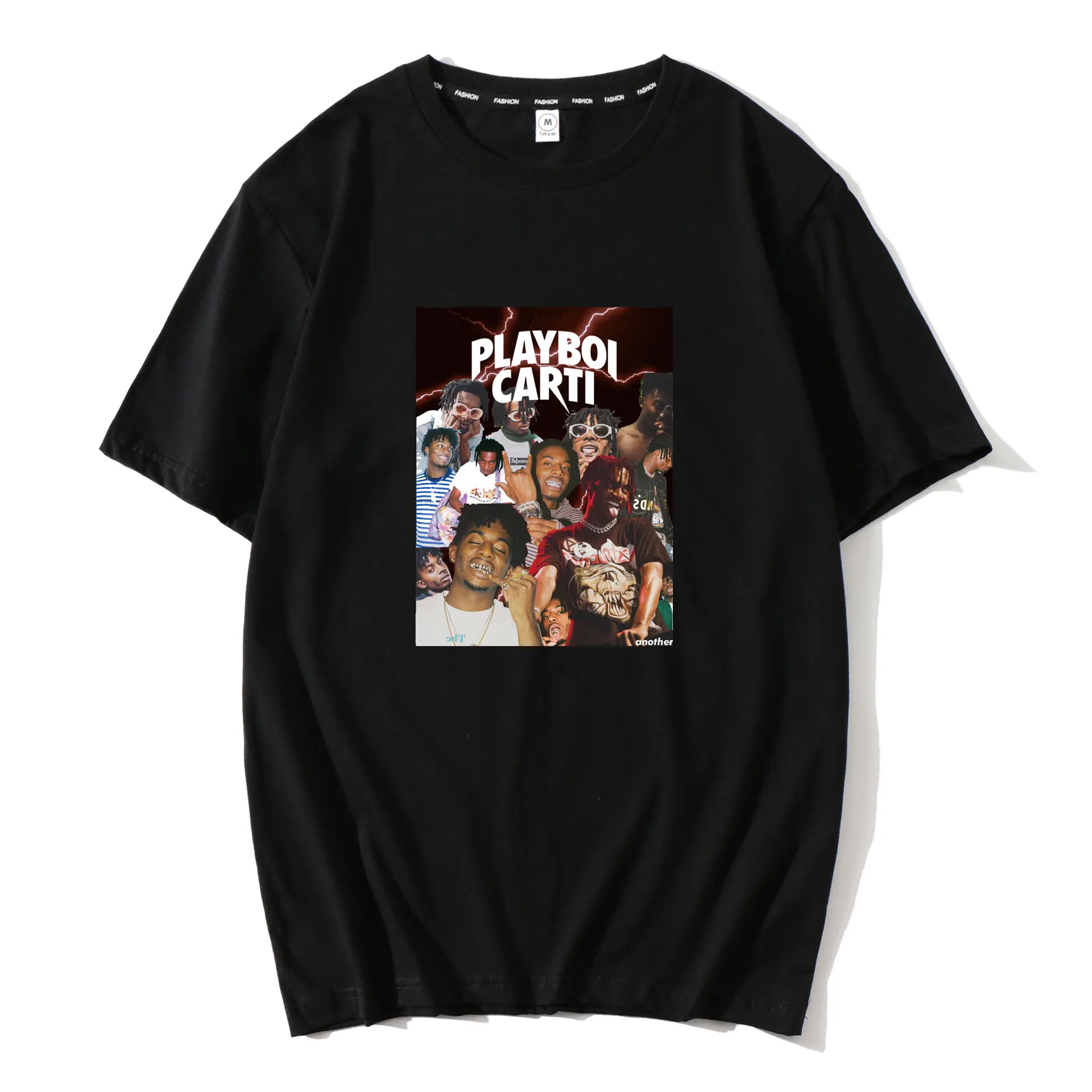 Винтажная Футболка Fashoin Playboi Carti для мужчин летняя повседневная хлопковая